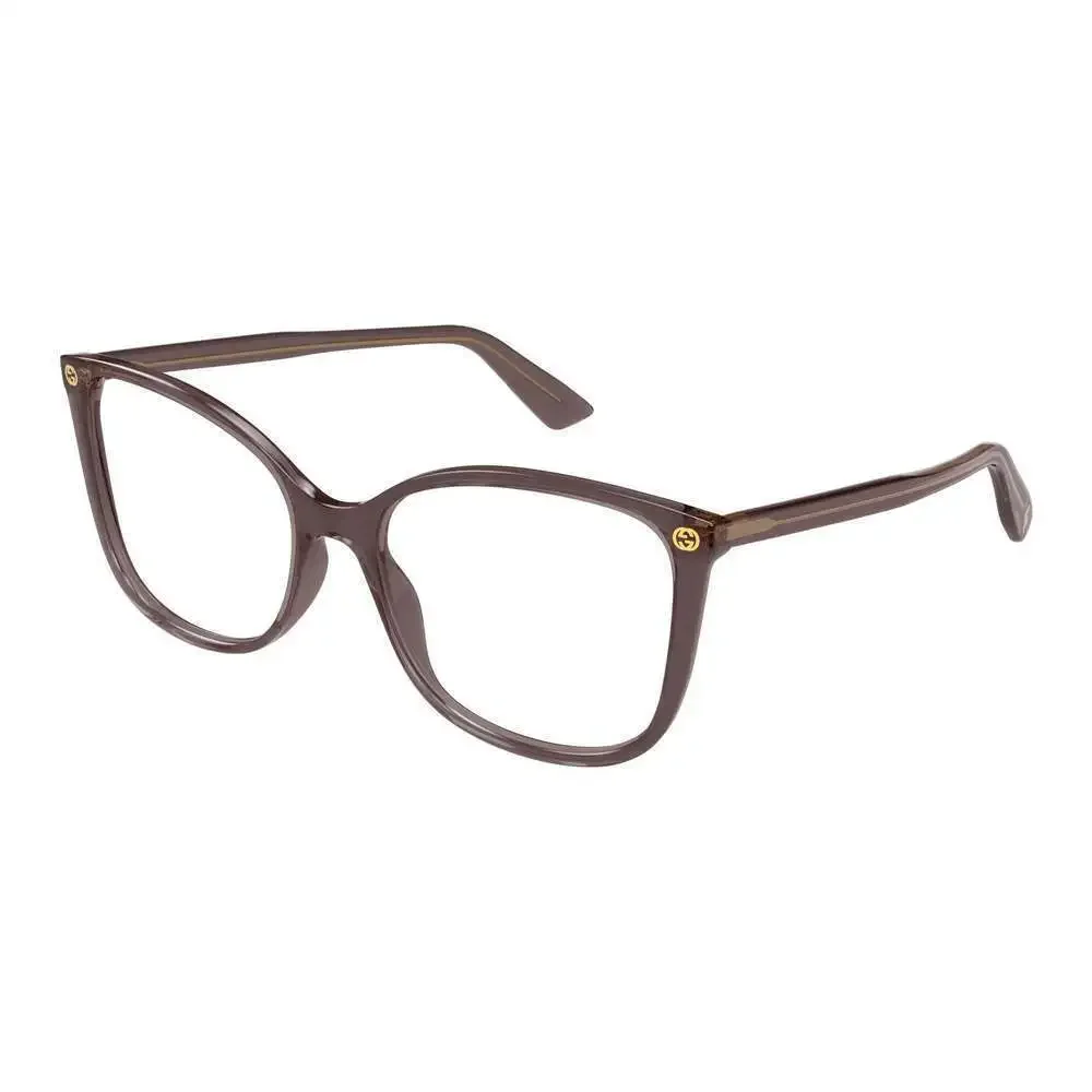 NWT Gucci GG0026o-019 Brown 53mm Eyeglasses